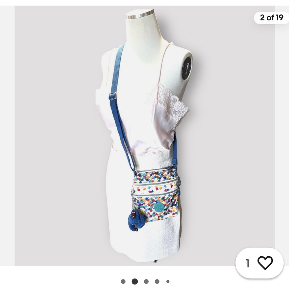 Kipling Multicolor Star Print Crossbody Bag